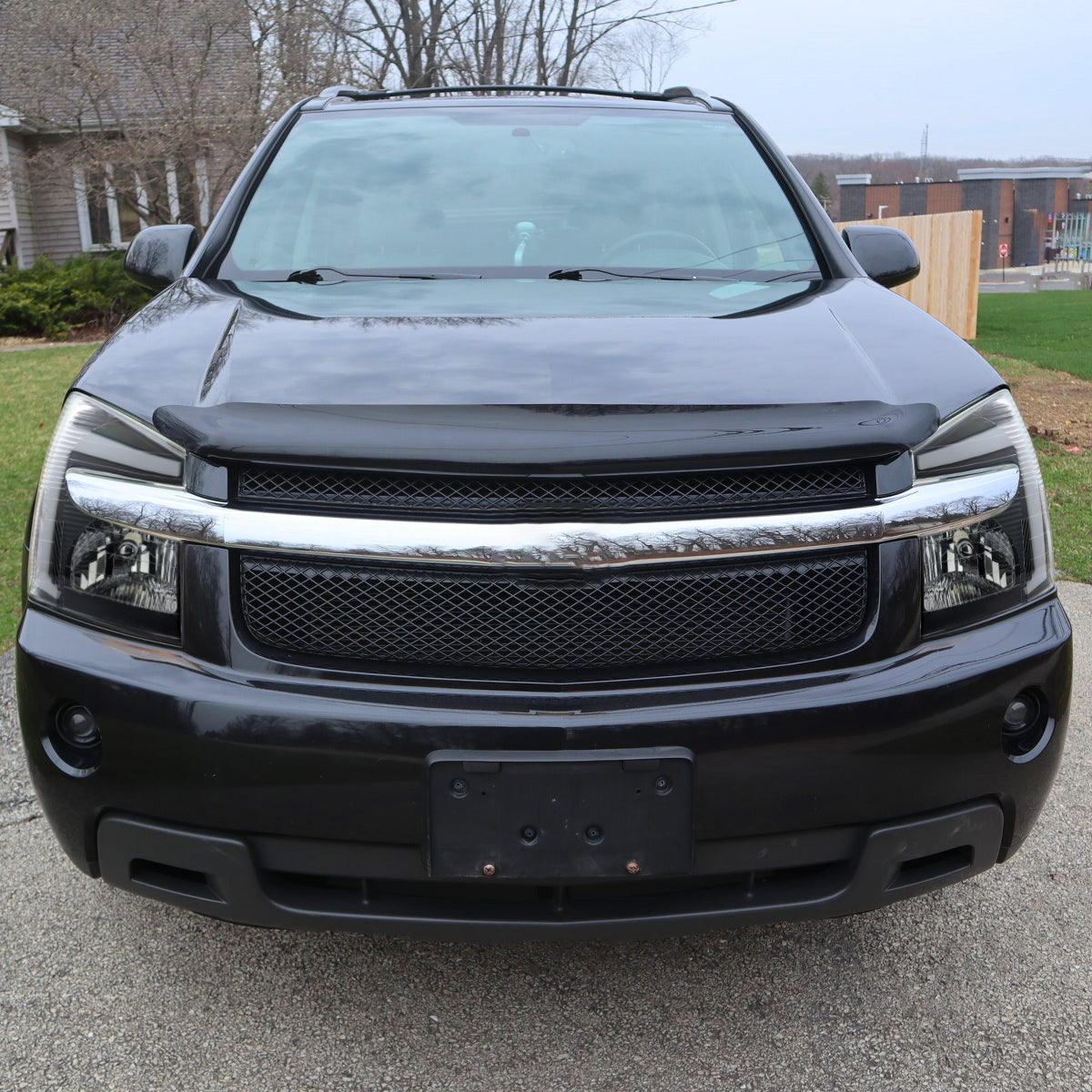 2005-2009 Chevy Equinox Factory Style Headlights with Sequential Switchback LED Bar Turn Signal (Matte Black Housing / Clear Lens)