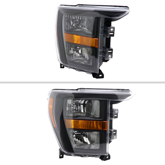 2021-2023 Ford F-150 Factory Style Headlight (Matte Black Housing / Clear Lens ) - Passenger Side Only