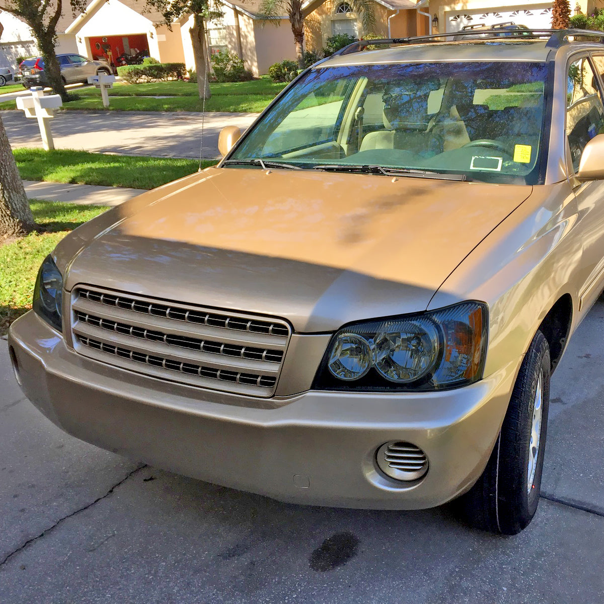 2001-2003 Toyota Highlander Factory Style Headlights (Chrome Housing/Smoked Lens)