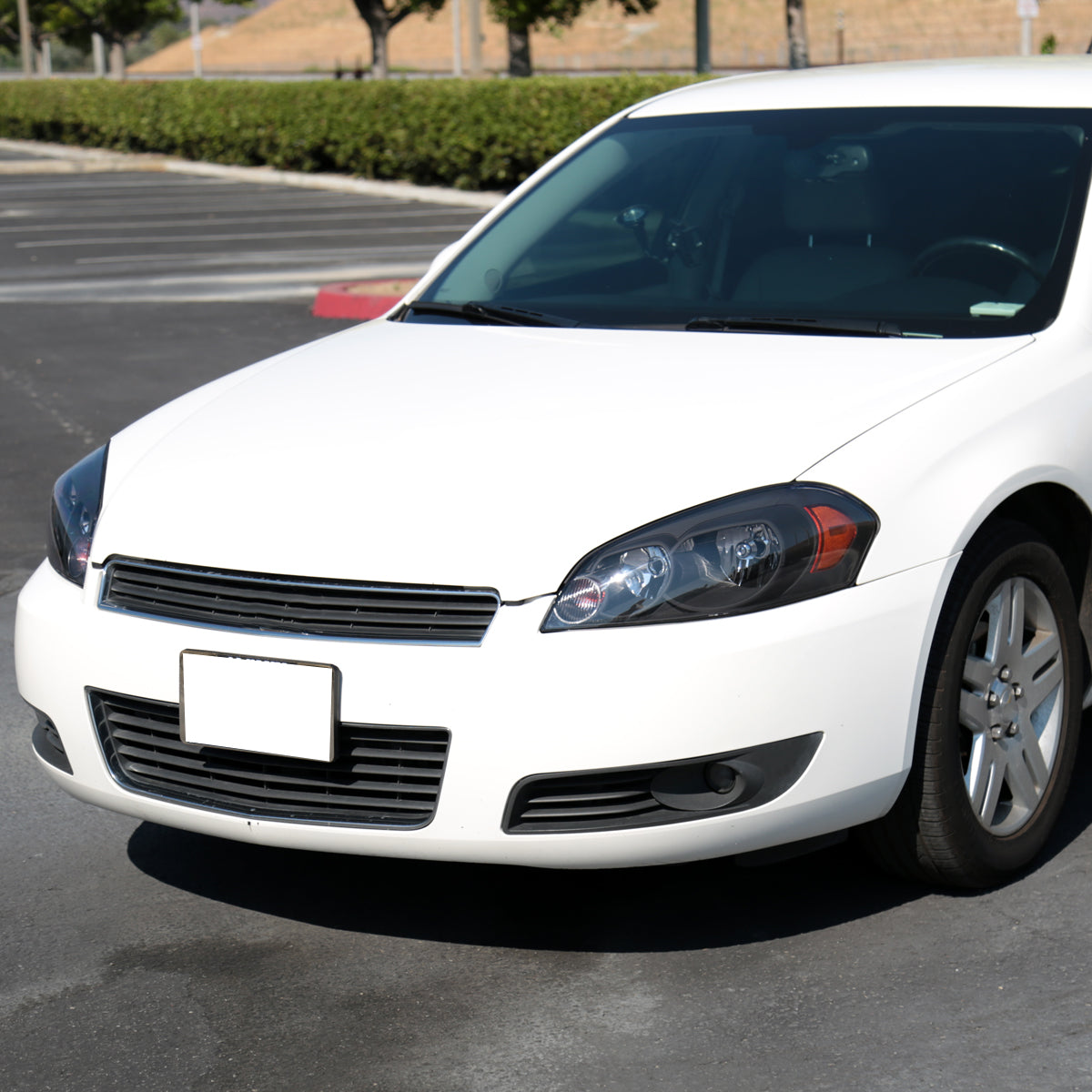 2006-2013 Chevrolet Impala / 2014-2016 Impala Limited / 2006-2007 Monte Carlo Factory Style Crystal Headlights w/ Amber Reflectors (Matte Black Housing/Clear Lens)