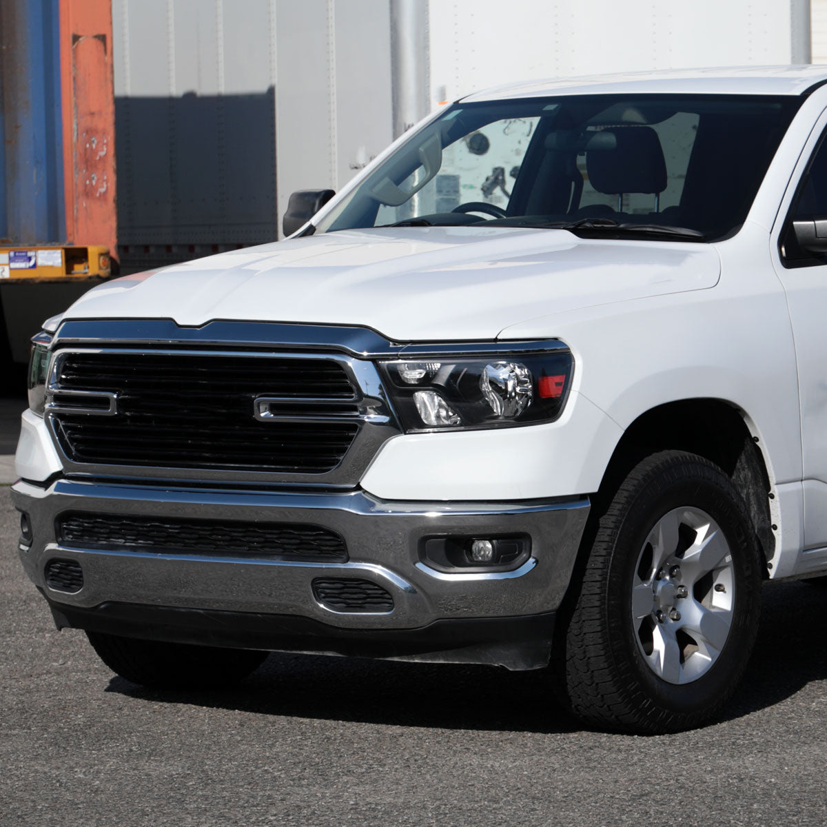 2019-2024 Dodge Ram 1500 Factory Style Crystal Headlight - Driver Side Only (Black Housing / Clear Lens)