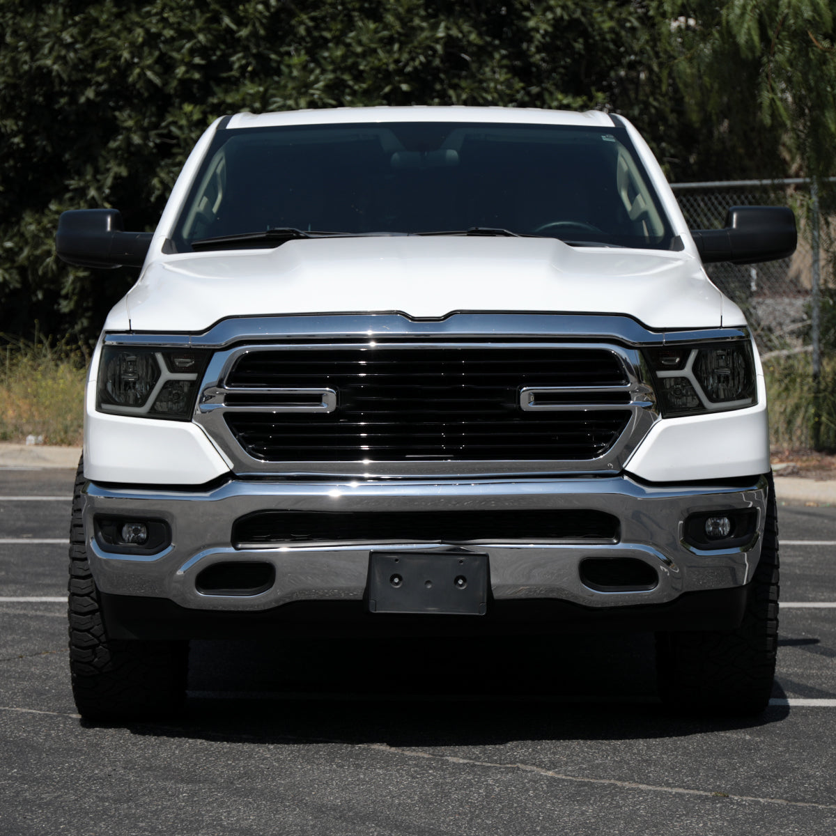 2019-2024 Dodge RAM 1500 Animated LED Bar Factory Style Headlights (Matte Black Housing/Smoked Lens)