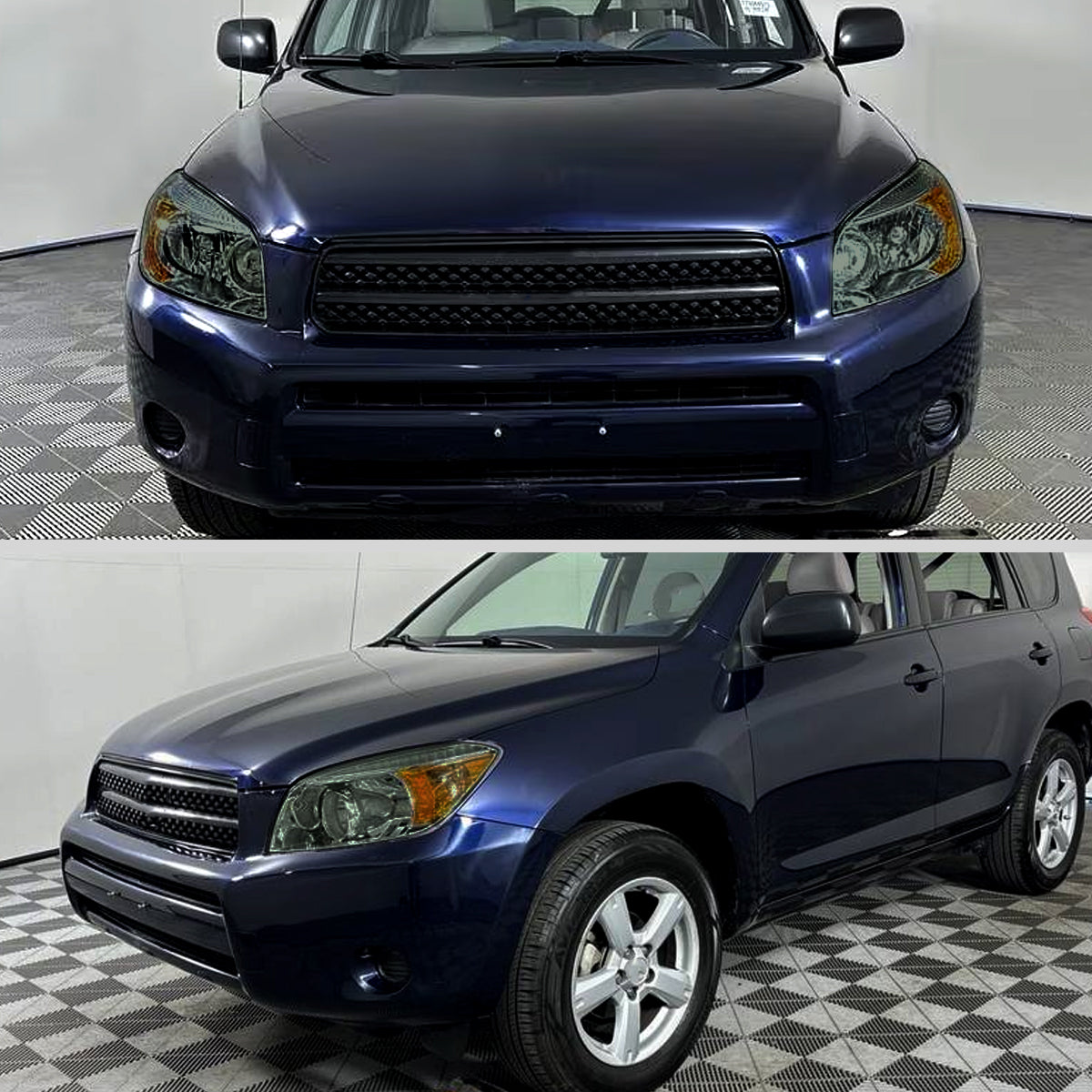 2006-2008 Toyota RAV4 Factory Style Headlights (Chrome Housing/Smoked Lens)