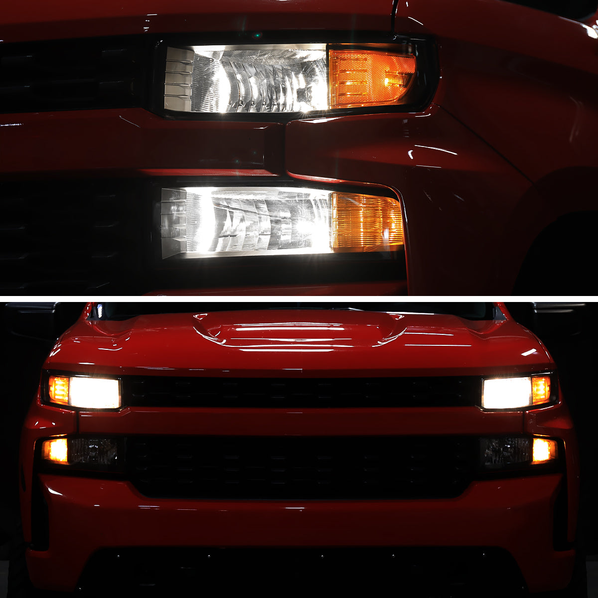 2019-2021 Chevrolet Silverado 1500 Factory Style Projector Headlight (Matte Black Housing/Smoked Lens)