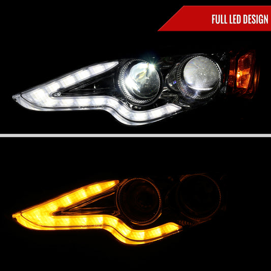 2014-2016 Lexus IS250 IS350 Full LED Project healight (Chrome Housing / Clear lens)