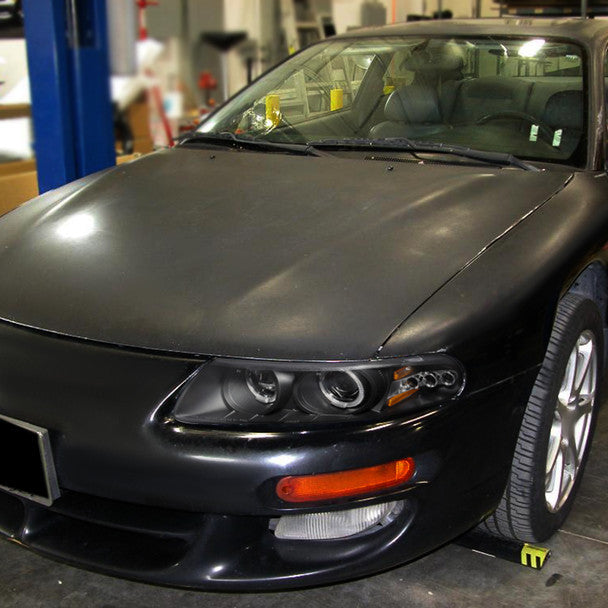 Spec-D 97-00 Chrysler Sebring Halo Projector Headlights Black