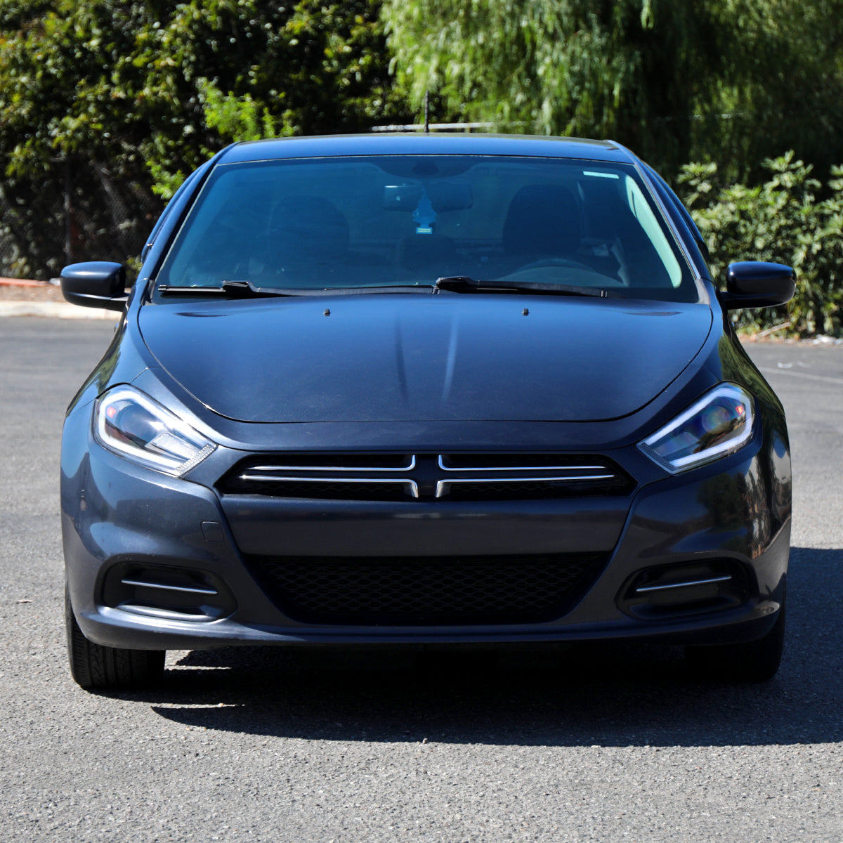 2013-2016 Dodge Dart Switchback Sequential Animated LED Bar Projector Headlights (Matte Black Housing/Clear Lens)