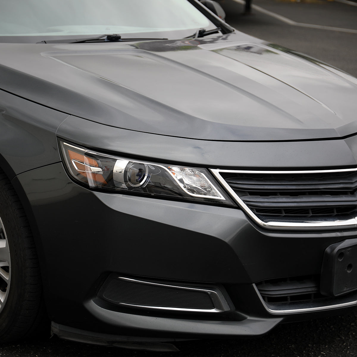 2014-2020 Chevy Impala Factory Style Projector Headlight - Passenger Side (Jet Black Housing / Clear Lens)