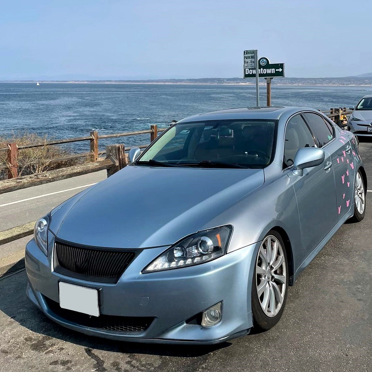 2006-2010 Lexus IS250/IS350 SMD LED Light Strip Projector Headlights w/ Sequential Turn Signals (Matte Black Housing/Clear Lens)