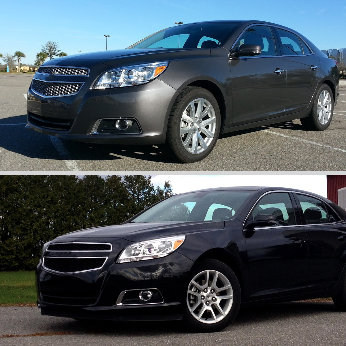 2013-2015 Chevrolet Malibu / 2016 Malibu Limited Clear Lens Projector Headlight w/ Amber Reflector - Driver Side Only