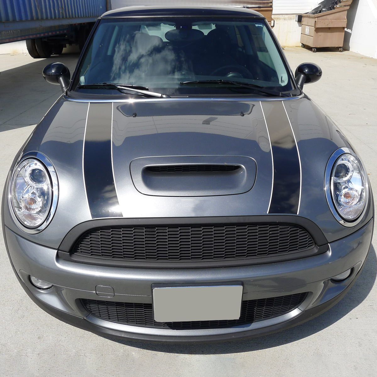 2007-2015 Mini Cooper R55 R56 R57 R58 R59 Single Halo Projector Headlights (Chrome Housing/Clear Lens)