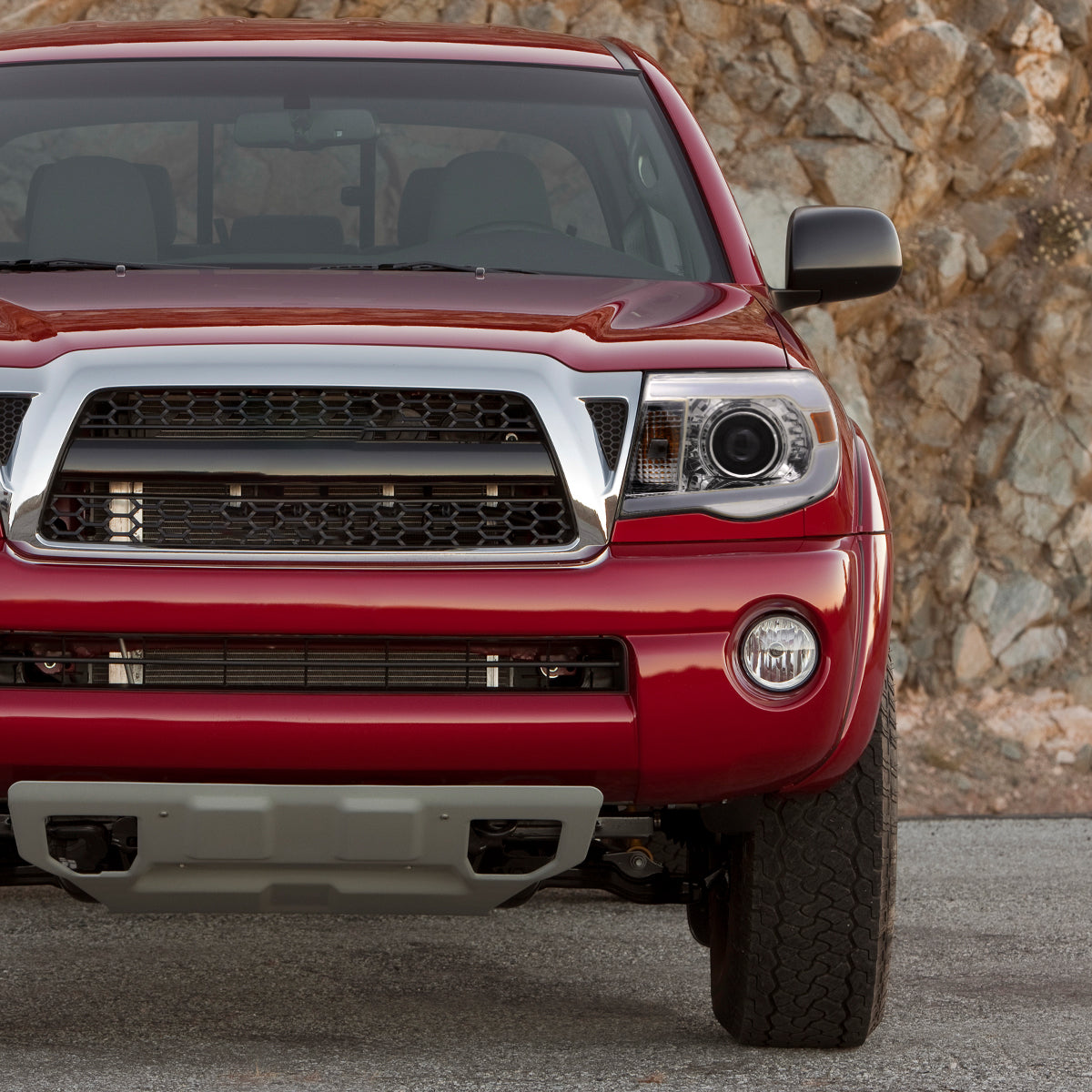 2005-2011 Toyota Tacoma LED Bar Projector Headlights (Chrome Housing/Clear Lens)