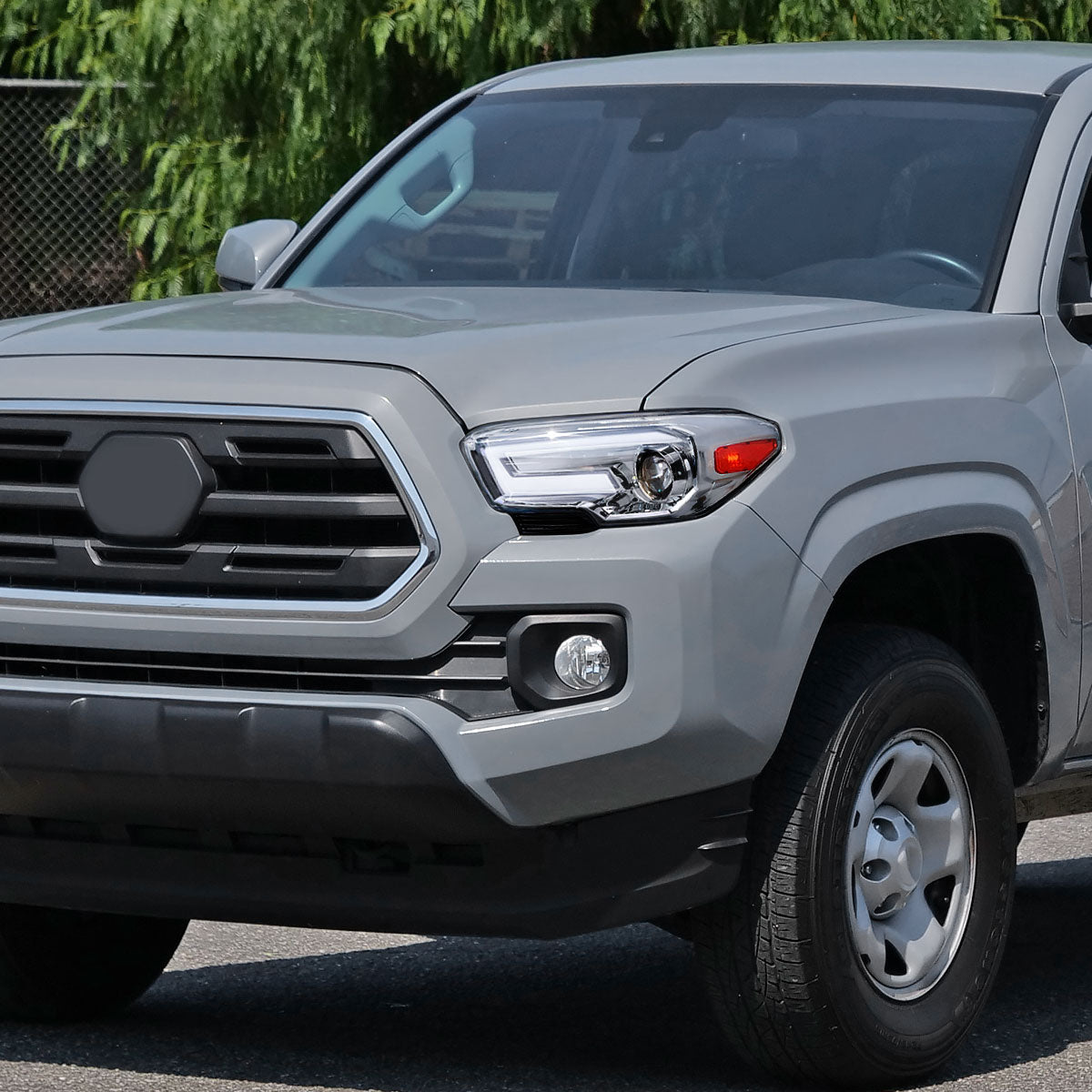 2016-2023 Toyota Tacoma Switchback Sequential LED Bar Projector Headlights (Chrome Housing/Clear Lens)
