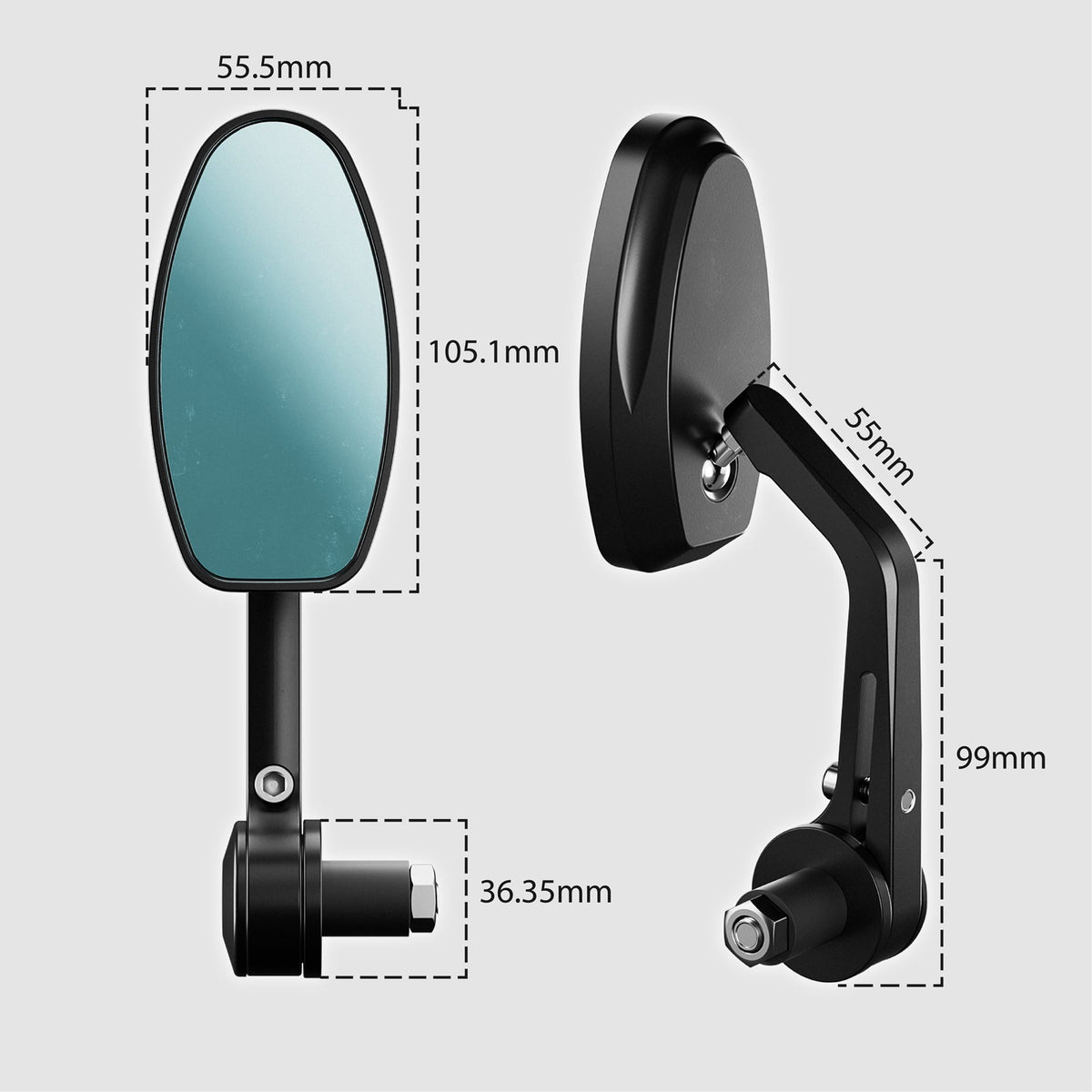 360°Rotation Bar End Mirror for Super73/ RAEV