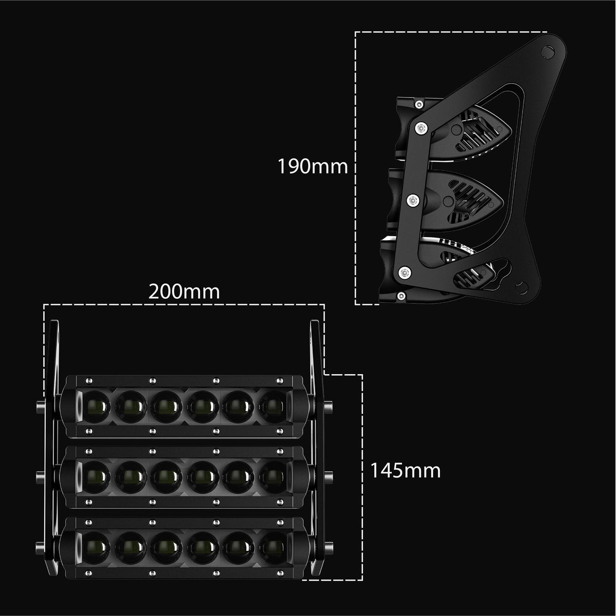 3 Riga LED Headlight Kit for Super73