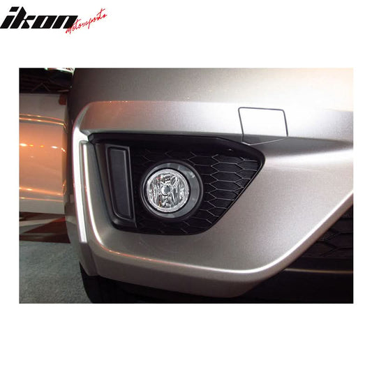 2015-2017 Honda Fit 2PCS Front Bumper Fog Lights W/Clear Lens