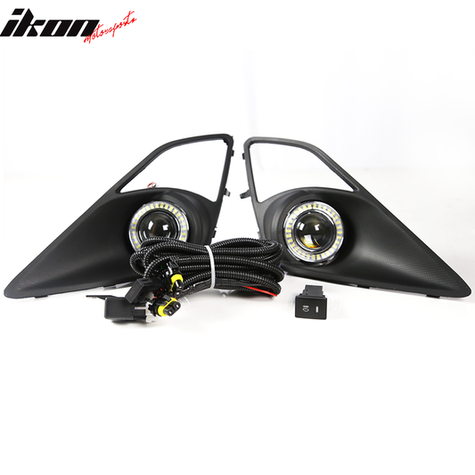 2013-2016Â Scion FR-S Projector Fog Lights w/ Angel Eyes & Bezels