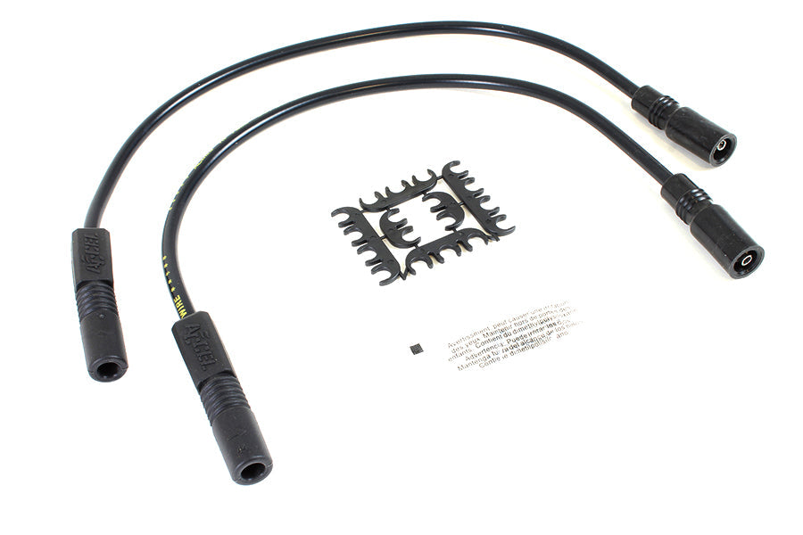 Accel 8mm S/S Spiral Core Ignition Wire Set Black