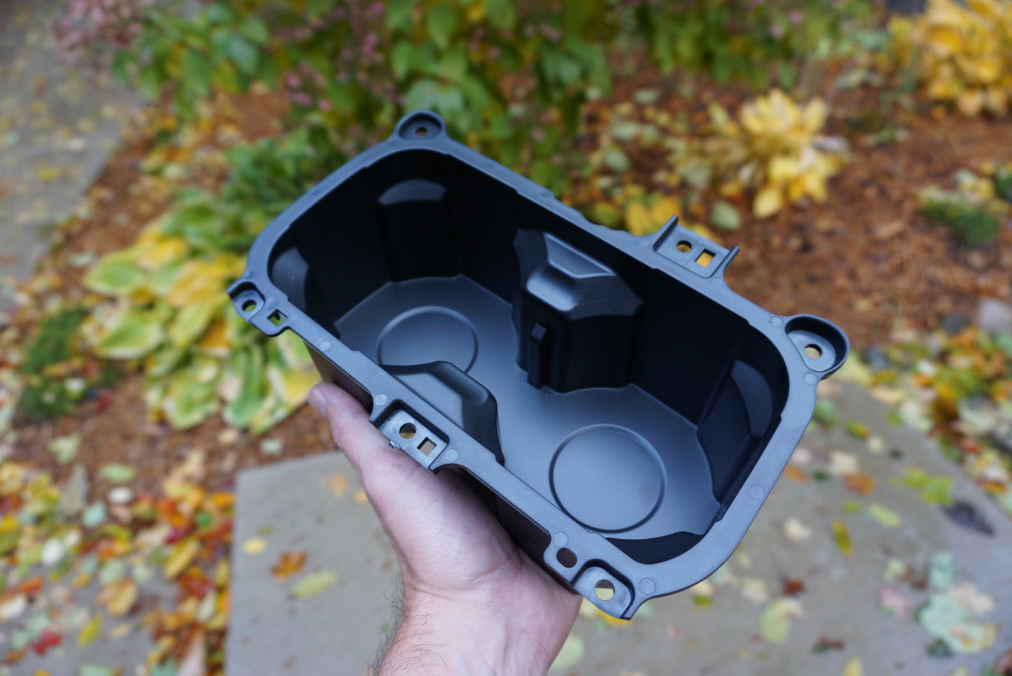 Oversize Cup Holder with Tray (2016-2023 Tacoma) - BLACK