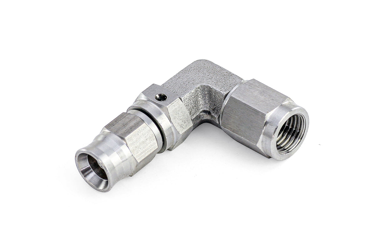 HPS Performance Products Compression Teflon Hose End to AN Female for PTFE Hose, Stainless Steel