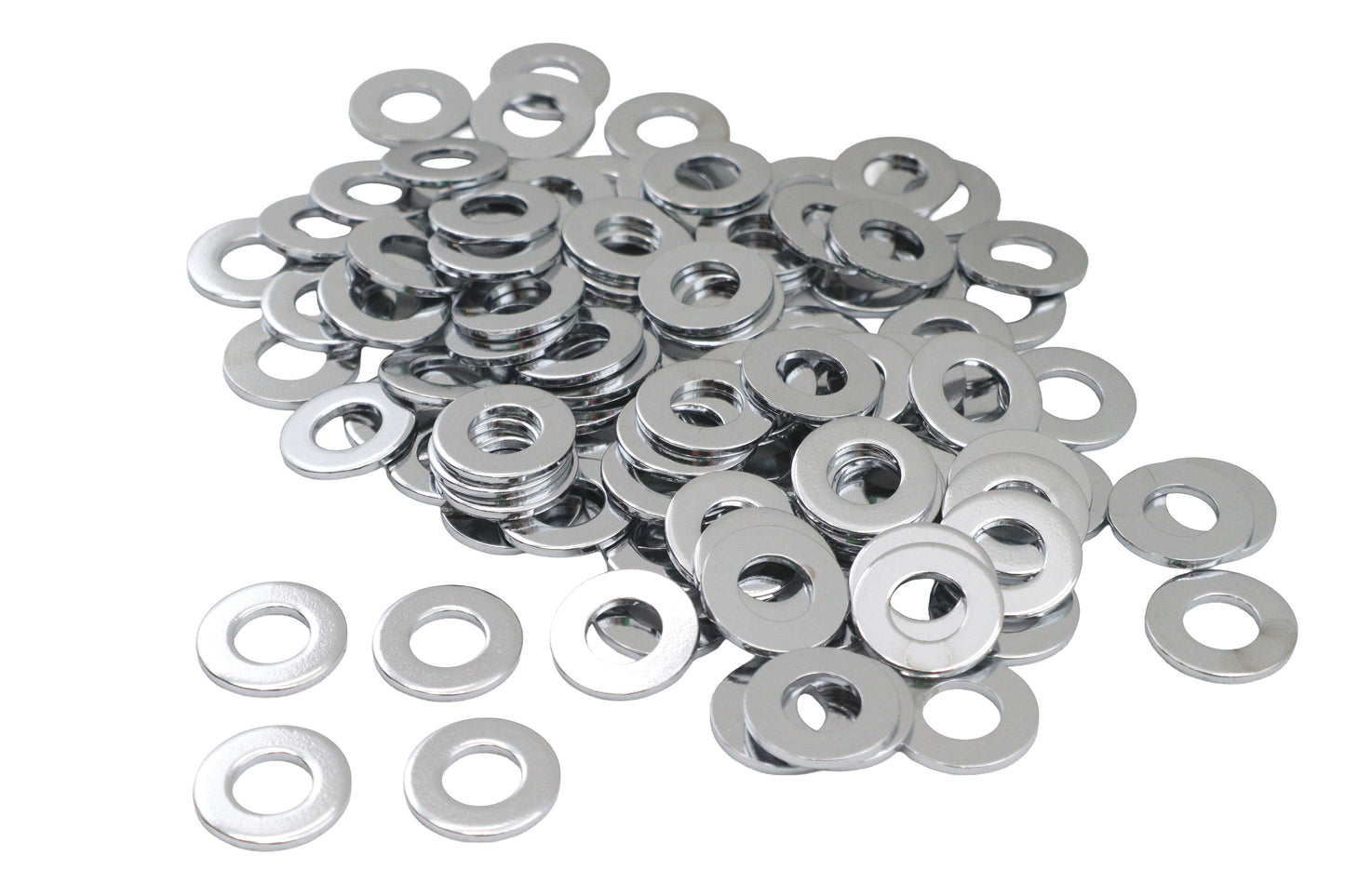 Chrome Flat Washers 5/16 inch Inner Diameter
