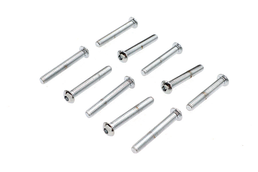 Allen Button Head Screws Chrome 1/4 inch X 1-3/4 inch