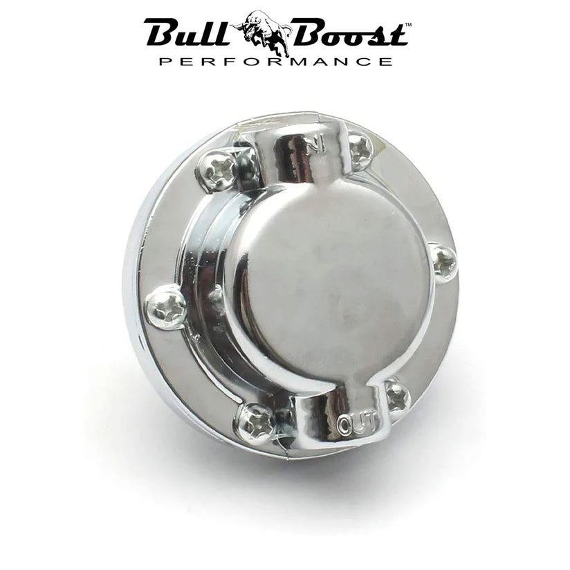 BULL BOOST PERFORMANCE Universal Adjustable Manual Fuel Pressure Regulator for Carbureted Engines