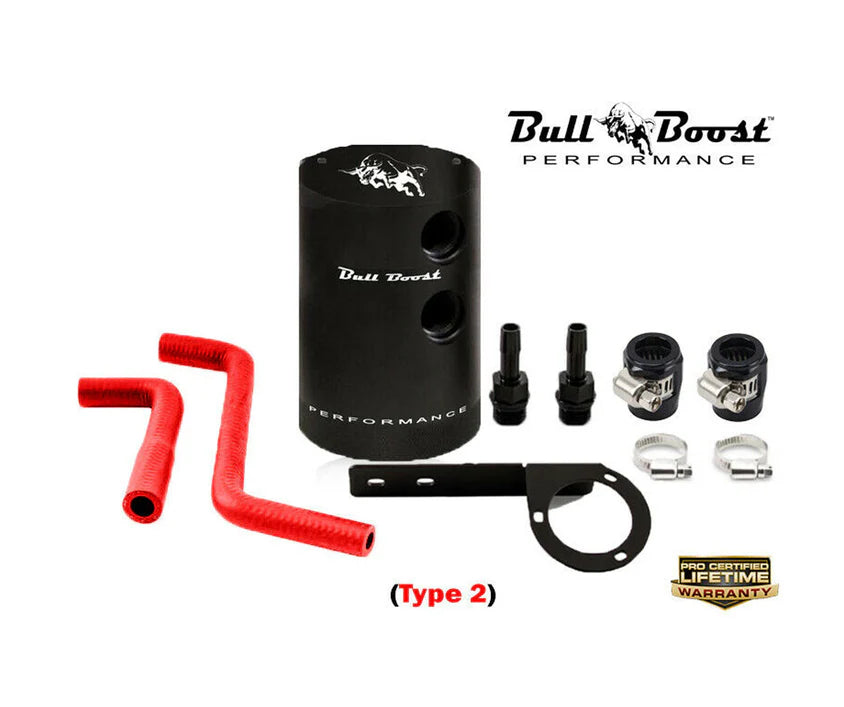 BULL BOOST PERFORMANCE 2016–2021 Honda Civic 1.5 Turbo Baffled Oil Catch Can System Kit