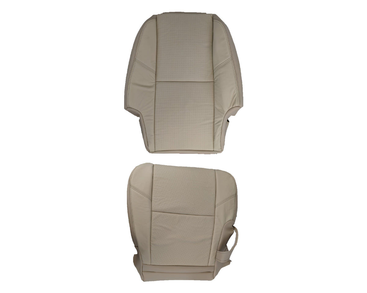 2007-2008 Cadillac Escalade Perforated Second Row Seat Cover in VERY Light Cashmere Tan: Choose From Variation