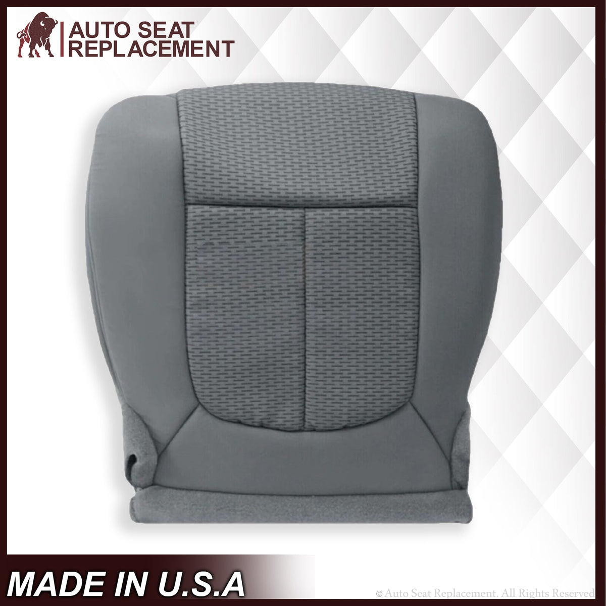 2011 - 2016 Ford F250 F350 XLT Super Duty Gray Cloth Replacement Front Seat Covers