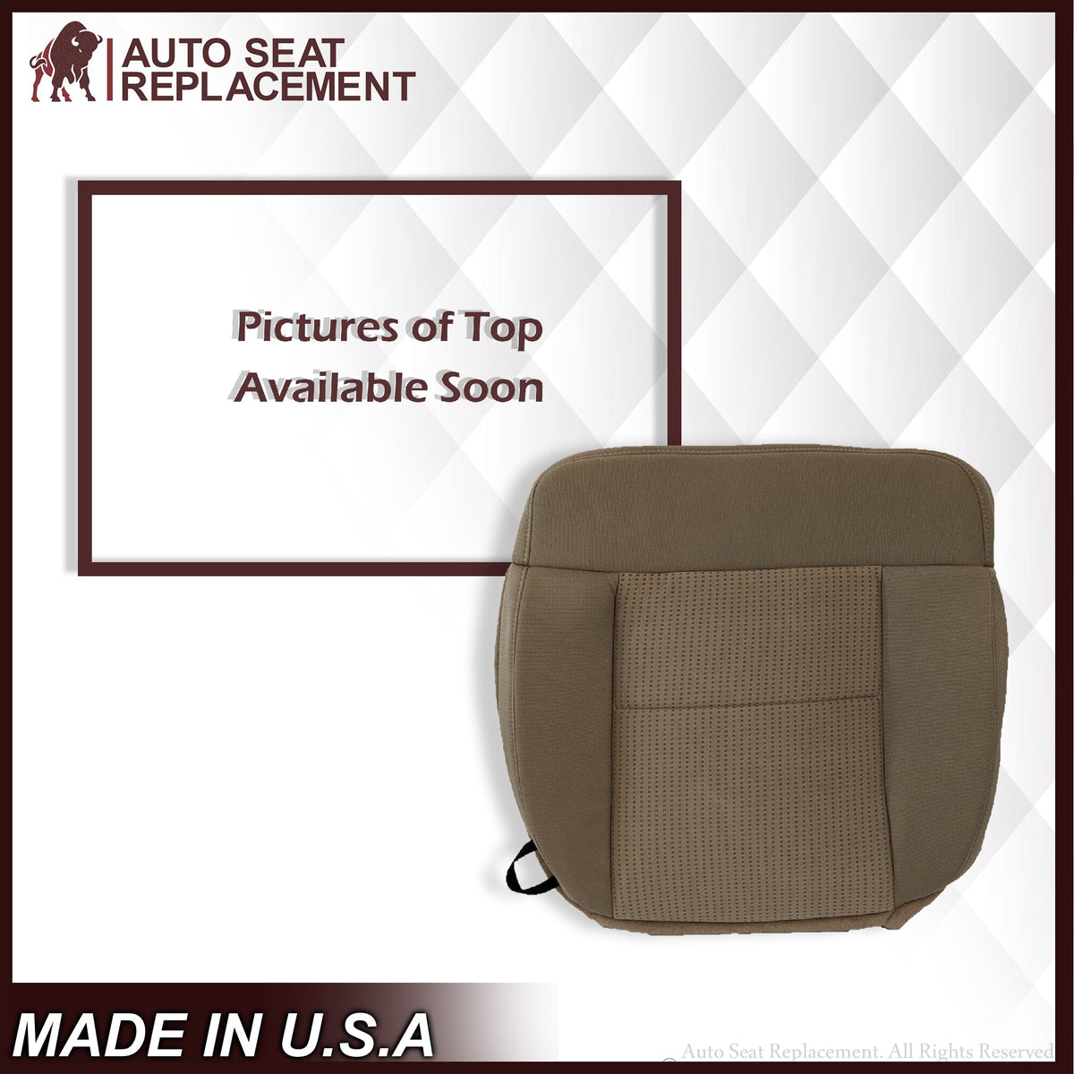 2007 2008 Ford F150 XLT Bottom Seat Cover in Pebble Tan Cloth