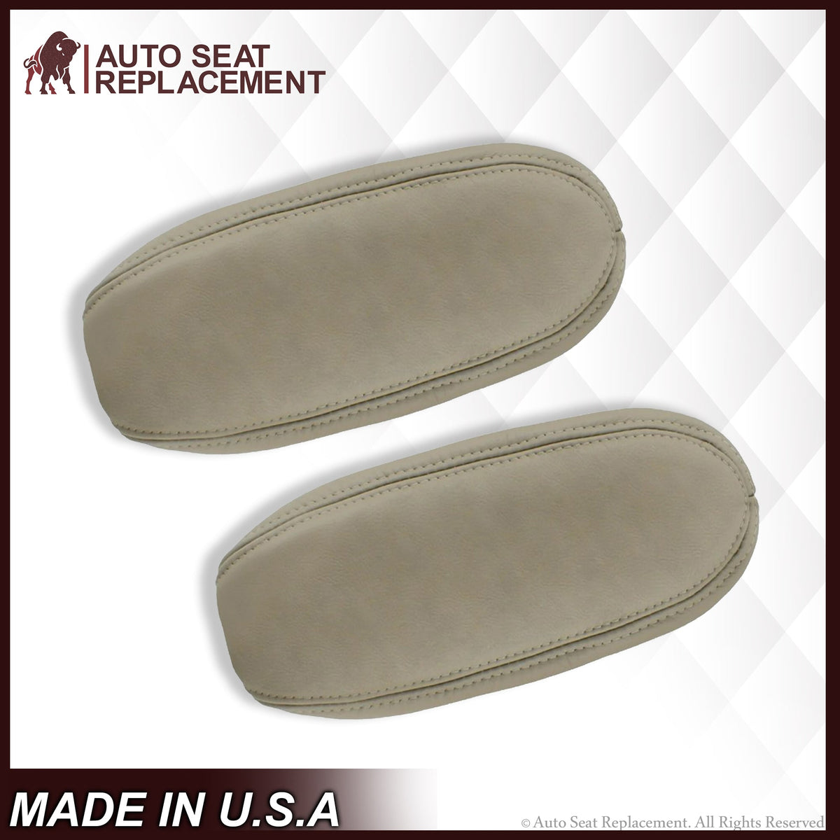 2001 2002 2003 Ford F350/F250 Lariat Extended Cab Perforated Leather Seat Cover in Tan