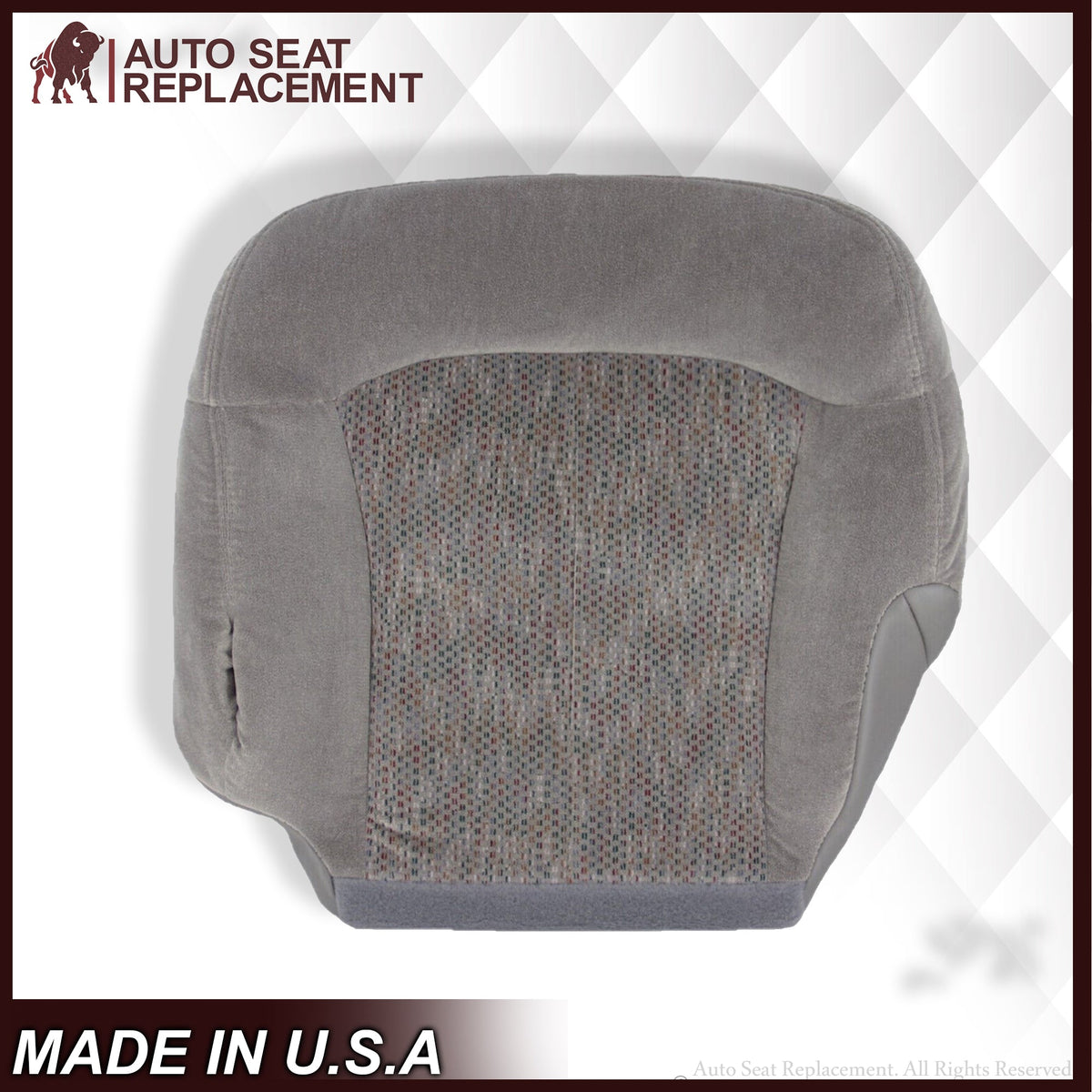 2000 2001 2002 Chevy Tahoe Suburban Bottom Seat Cover in Gray Cloth
