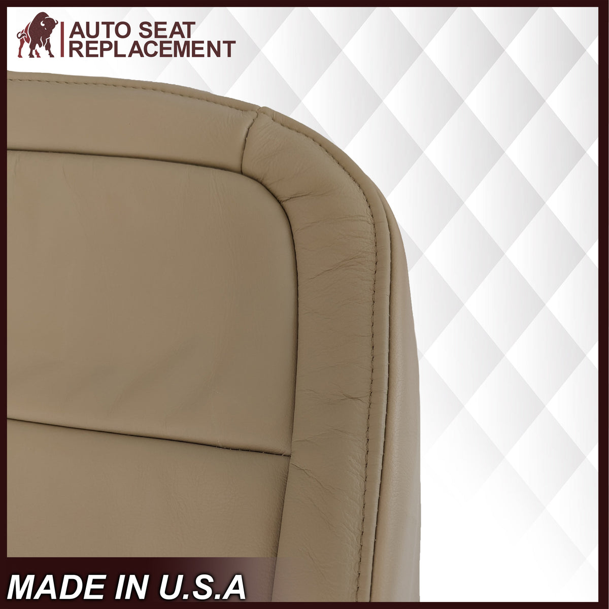 2009-2019 Ford Flex Non-Perforated Replacement Seat Cover In Tan