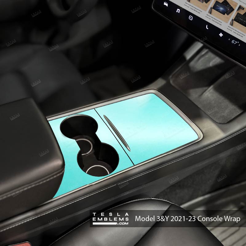 3M Satin Key West | Tesla Center Console Wrap Kit | Model 3 '21-24