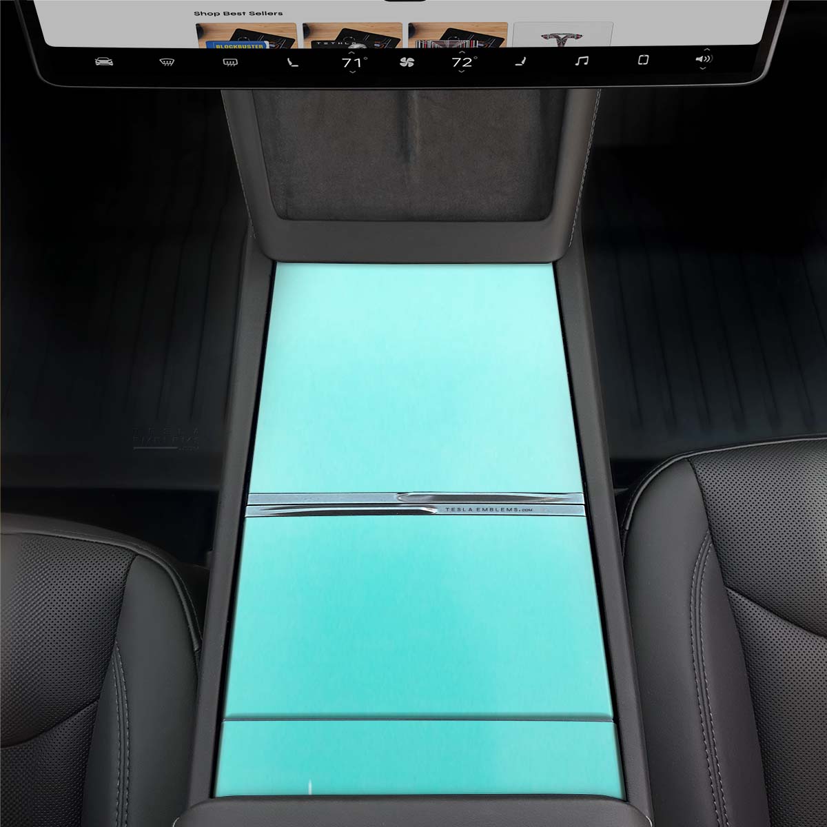 3M Satin Key West | Tesla Center Console Wrap Kit | Model 3 '24-26 Refresh