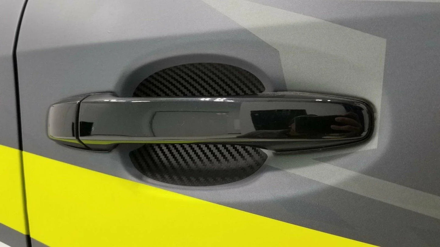 3D Carbon Fiber Vinyl Door Cup Protectors - 2015-2020 Subaru WRX / STI