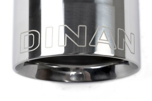 Dinan Double-Walled 4" Clamp-On Exhaust Tip (Polished) Polished - 4" Outlet, 2.75" Inlet