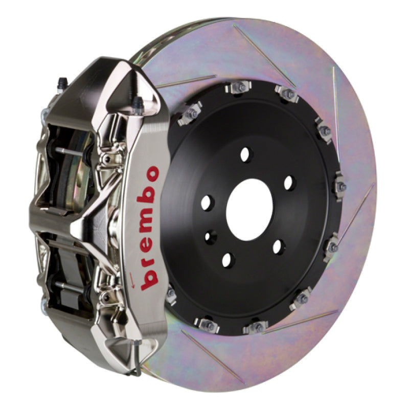 Brembo 10-16 535i Front GTR BBK 6 Piston Billet 405x34 2pc Rotor Slotted Type1-Nickel 1N2.9524AR
