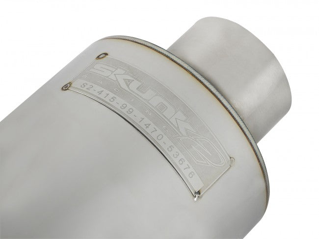 SKUNK2 Universal Muffler - 2.25" Inlet x 4.00" Outlet