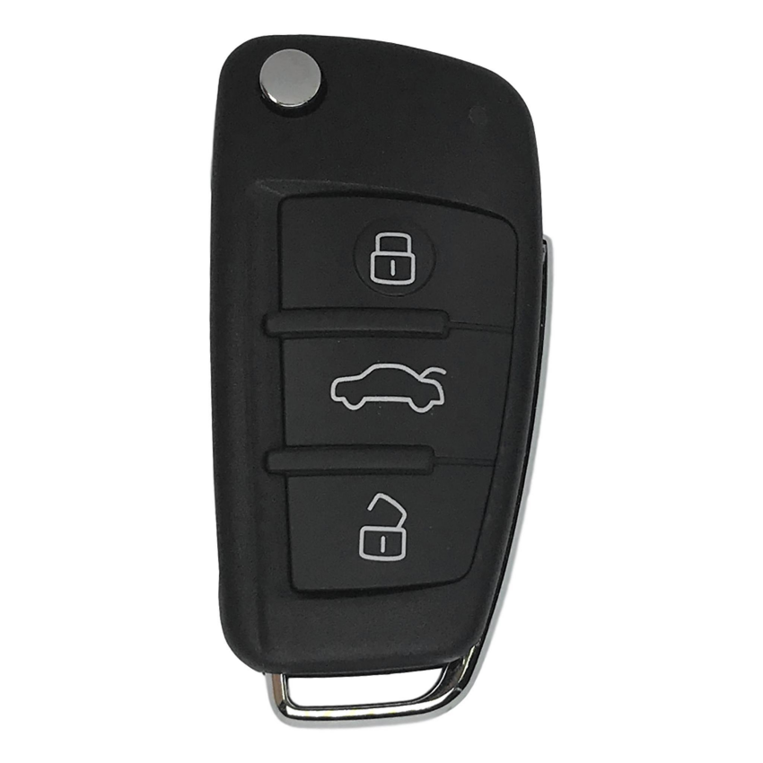 Audi A6 Q7 2005-2011 3 Button Flip Key For IYZ 3314 Chip 8E (Non KESSY) | Aftermarket