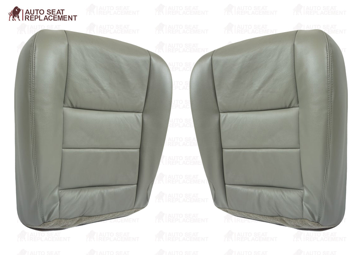 2002 2003 2004 2005 2006 2007 Ford F250 F350 Lariat Bottom Leather Seat Cover Gray