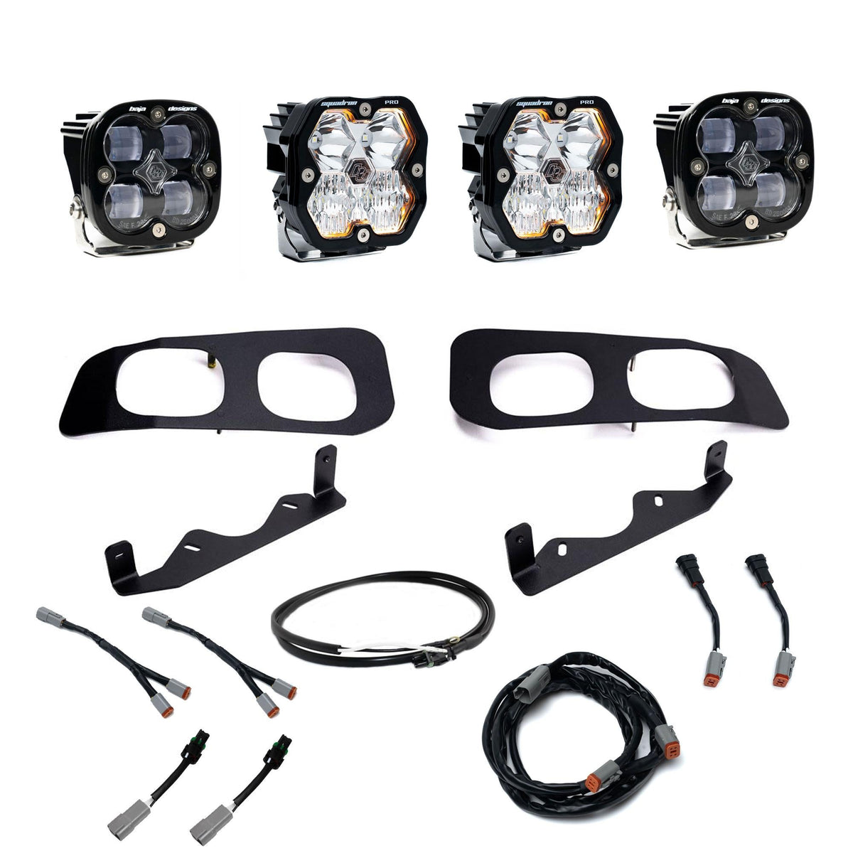 Squadron 2.0 Pro/Squadron Sae Dual Fog Pocket Light Kit Ford 2023-26 F-250/350 Super Duty Clear Upfitter