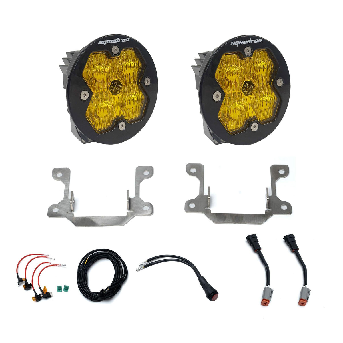 Squadron 2.0 Sport Fog Pocket Light Kit Ram 2019-25 2500/3500 Big Horn Baja Amber