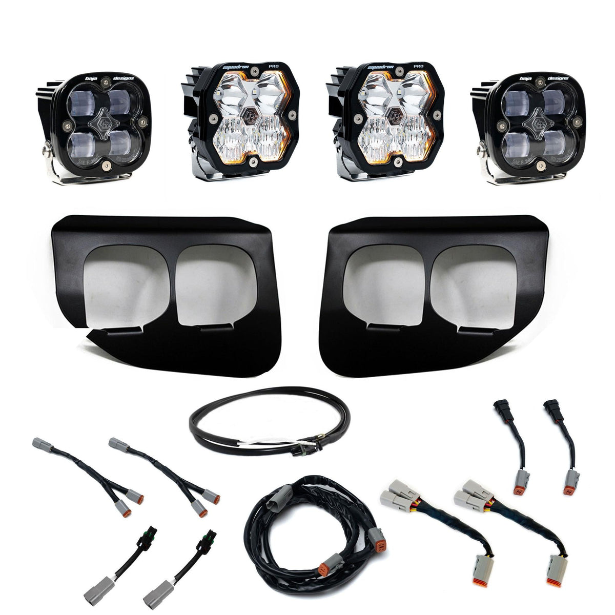 Squadron 2.0 Pro/Squadron Sae Dual Fog Pocket Light Kit Ford 2020-22 F-250/350 Super Duty Clear Upfitter