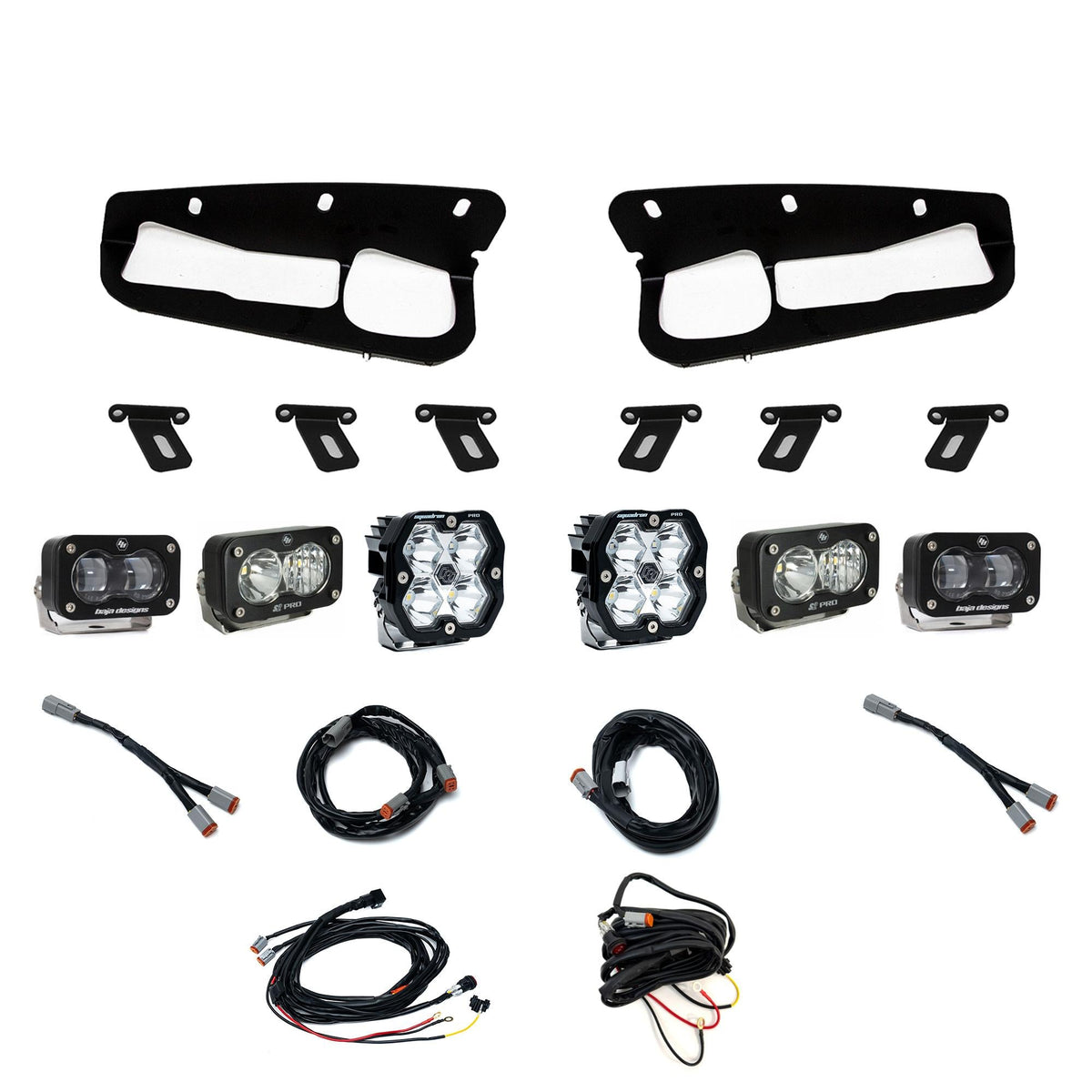 Squadron 2.0 Pro/S2 Pro/S2 Sae Pro Fog Pocket Light Kit Ford 2021-27 Bronco 2022-24 Bronco Raptor w/ Steel Bumper Clear Toggle