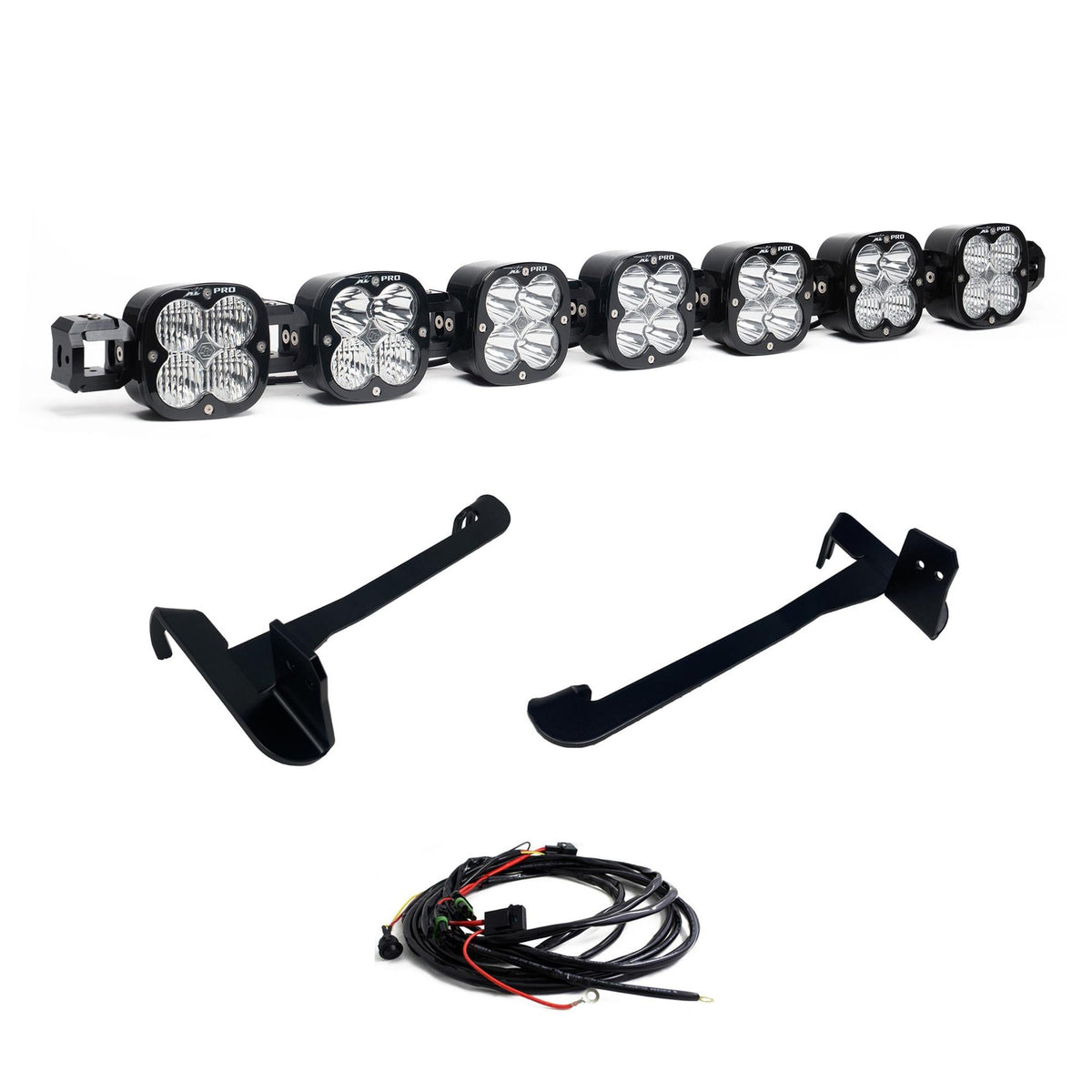 XL Pro Linkable Sport Bumper Light Kit 19-24 2500/3500/4500/5500 (Multi-Pattern Clear Toggle Wiring)