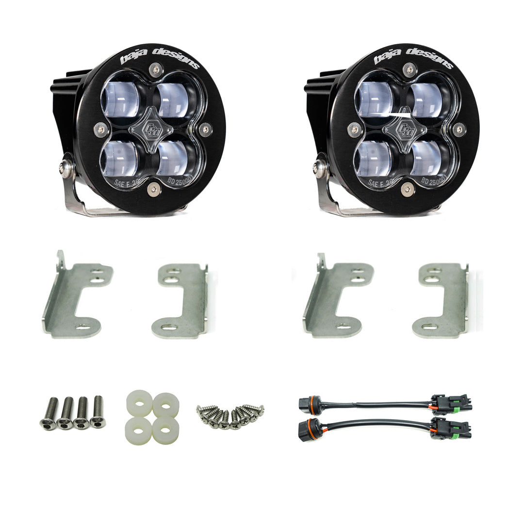 Jeep JL Fog Pocket Kit For 18-20 Wrangler JL Sahara Squadron Clear Lens SAE FPK
