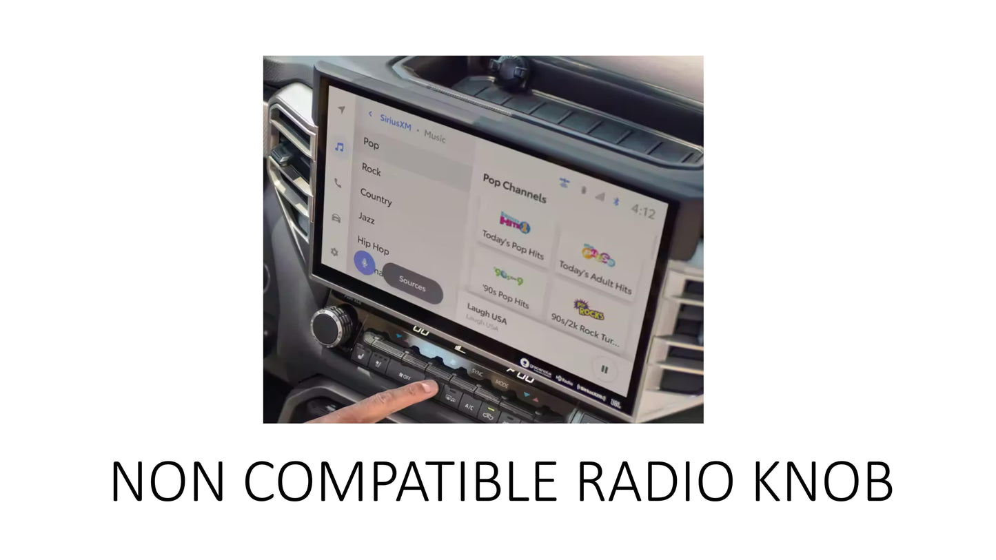 Radio Knob (2022+ Tundra 8" Screen) - BLACK