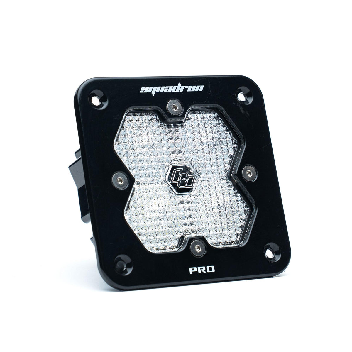 Squadron 2.0 Pro Black Flush Mount LED Auxiliary Light Pod Universal Clear Work/Scene